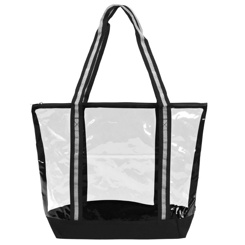Custom See-Through Eco-Friendly Zipper Tote Bag with logo - 7