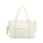 Custom Skyler Recycled rPET Work to Weekend Laptop Tote - Birch with logo - 1