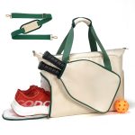 Custom Stylish Pickleball Tote Bag With Adjustable Strap with logo - 1