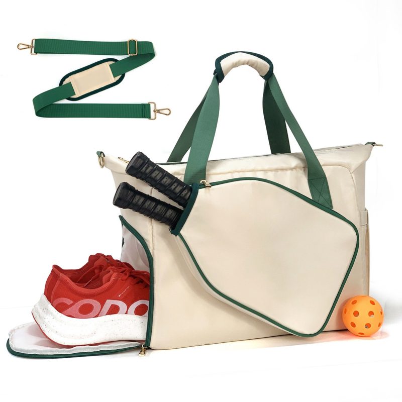 Custom Stylish Pickleball Tote Bag With Adjustable Strap with logo - 1