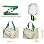 Custom Stylish Pickleball Tote Bag With Adjustable Strap with logo - 2