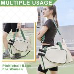 Custom Stylish Pickleball Tote Bag With Adjustable Strap with logo - 5