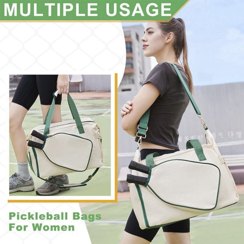 Custom Stylish Pickleball Tote Bag With Adjustable Strap with logo - 5