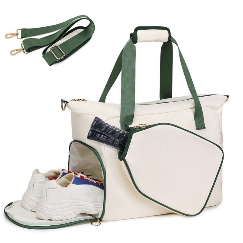 Custom Stylish Pickleball Tote Bag With Adjustable Strap with logo - 6