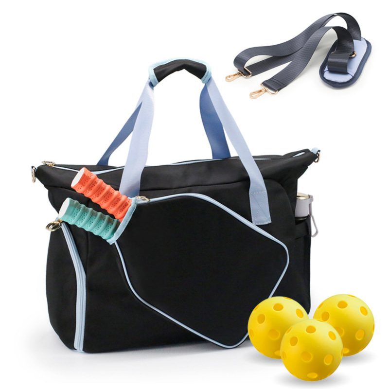 Custom Stylish Pickleball Tote Bag With Adjustable Strap with logo - 8