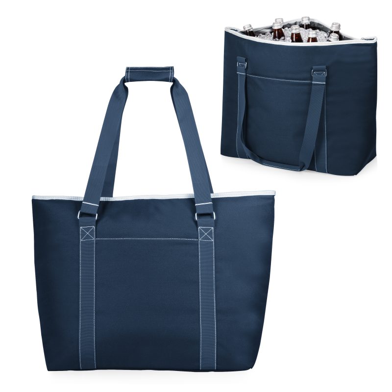 Custom Tahoe Canvas Cooler Tote w/Zipper Pocket with logo - 1