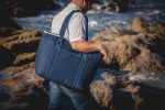 Custom Tahoe Canvas Cooler Tote w/Zipper Pocket with logo - 3