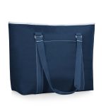 Custom Tahoe Canvas Cooler Tote w/Zipper Pocket with logo - 7