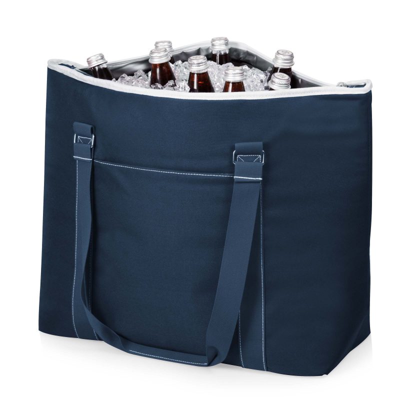 Custom Tahoe Canvas Cooler Tote w/Zipper Pocket with logo - 8