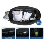 Custom Tennis Handbag Shoe Compartment Backpack Men Women Waterproof Pickleball Tote Bag with logo - 3