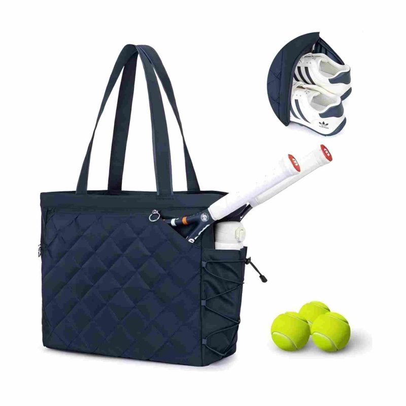 Custom Tennis Handbag Shoe Compartment Backpack Men Women Waterproof Pickleball Tote Bag with logo - 5