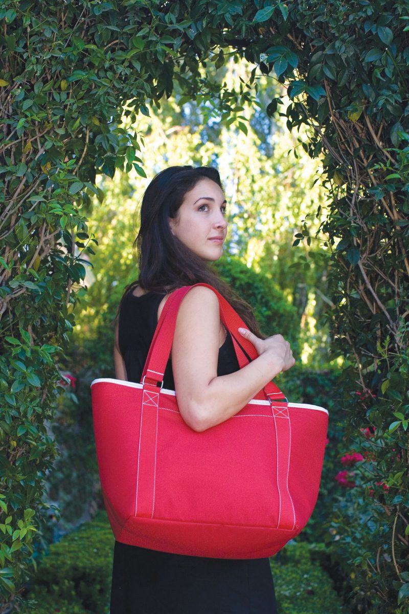Custom Topanga Insulated Cooler Tote w/Zipper Pocket with logo - 6