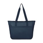 Custom Transit Recycled rPET Laptop Tote - Navy with logo - 1