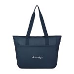 Custom Transit Recycled rPET Laptop Tote - Navy with logo