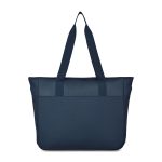 Custom Transit Recycled rPET Laptop Tote - Navy with logo - 4