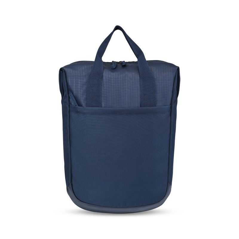 Custom Transit Recycled rPET Laptop Totepack - Navy with logo - 1