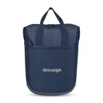 Custom Transit Recycled rPET Laptop Totepack - Navy with logo