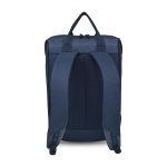 Custom Transit Recycled rPET Laptop Totepack - Navy with logo - 3