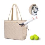 Custom Waterproof Tennis Tote Bag Outdoor Sports Shoulder Bag Pickleball Tote with Racket Pocket with logo - 4