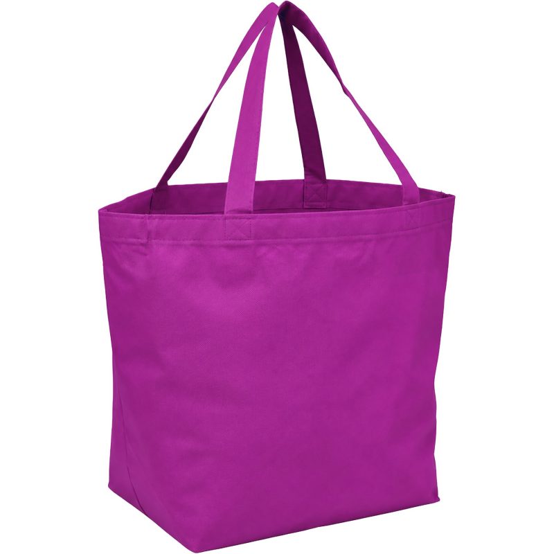 Custom YaYa 100% Recycled Budget Non Woven Shopper Tote with logo - 4
