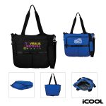 Custom iCOOL Penrose Recycled Nylon 24- to 36-Can Cooler Tote with logo